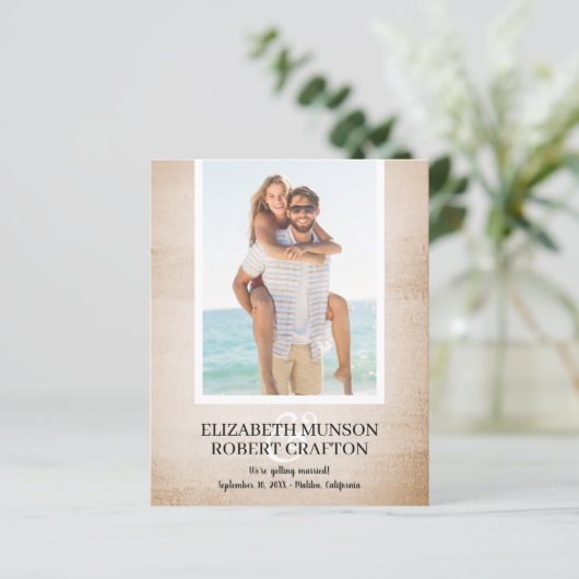 写真の予算の結婚式の日付の保存 (スタンド正面)