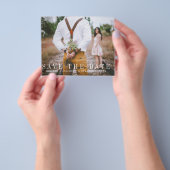 写真の予算日付の保存 チラシ (手)