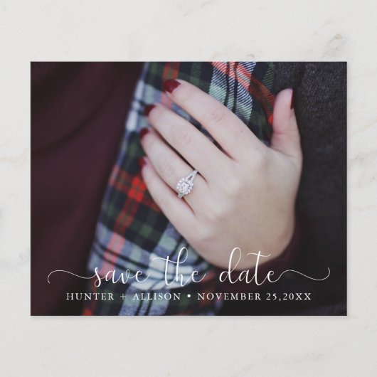 写真の予算日付の保存 チラシ (正面)