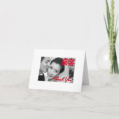 写真の二重幸福の中国のな結婚式は感謝していしています サンキューカード (正面)