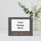 写真の休日のクリスマスの挨拶はがき シーズンポストカード (スタンド正面)