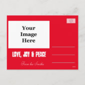 写真の休日のクリスマスの挨拶はがき シーズンポストカード (裏面)