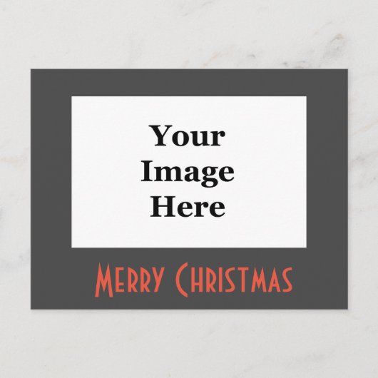 写真の休日のクリスマスの挨拶はがき シーズンポストカード (正面)