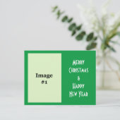 写真の休日のクリスマスの挨拶はがき シーズンポストカード (スタンド正面)