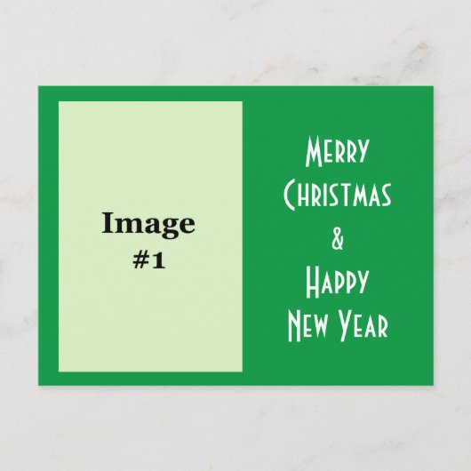 写真の休日のクリスマスの挨拶はがき シーズンポストカード (正面)