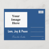 写真の休日のクリスマスの挨拶はがき シーズンポストカード (裏面)