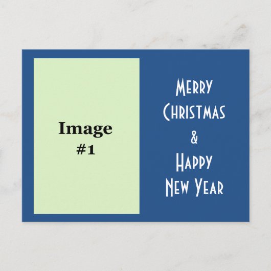写真の休日のクリスマスの挨拶はがき シーズンポストカード (正面)