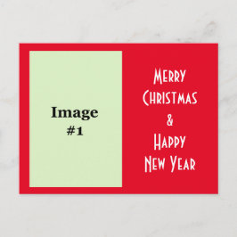 写真の休日のクリスマスの挨拶はがき シーズンポストカード
