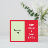 写真の休日のクリスマスの挨拶はがき シーズンポストカード (スタンド正面)