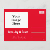 写真の休日のクリスマスの挨拶はがき シーズンポストカード (裏面)