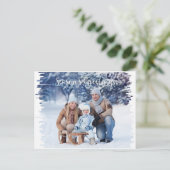 写真の休日の郵便はがきのマーカーフレームのテンプレート シーズンポストカード (スタンド正面)