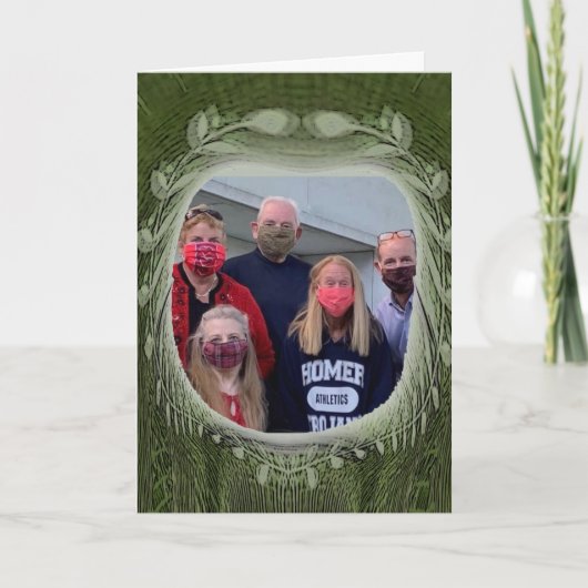 写真の休日熱狂するの緑 カード (正面)