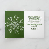 写真の休日熱狂するの緑 カード (内部)