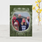 写真の休日熱狂するの緑 カード (黄色い花)