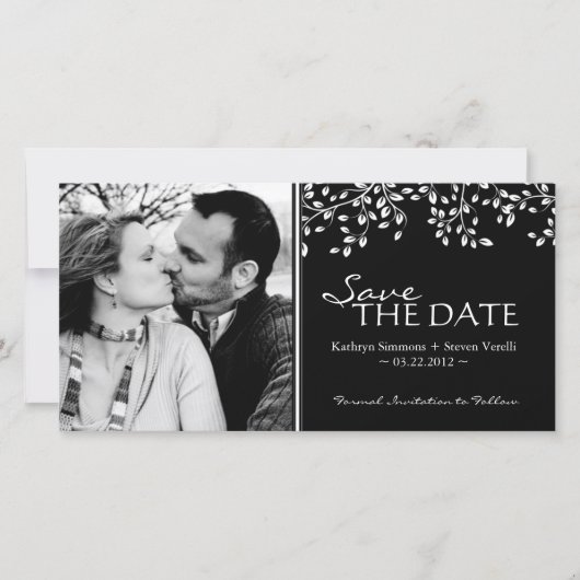 写真の保存日付の招待状 セーブザデート (正面)