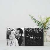 写真の保存日付の招待状 セーブザデート (スタンド正面)