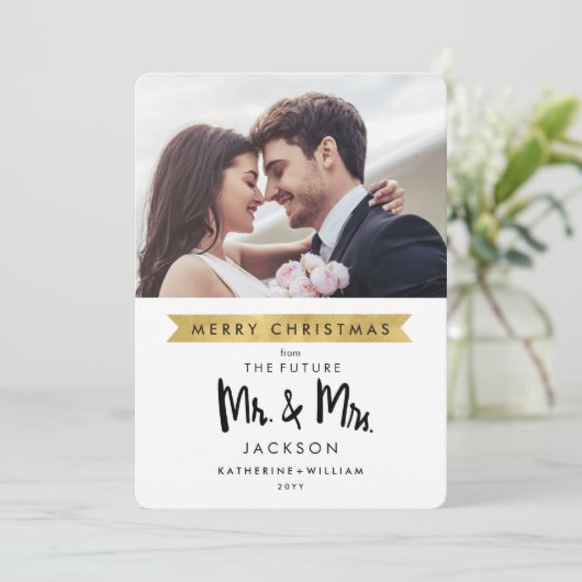 写真の保存日付|のクリスマス未来の氏および夫人 セーブザデート (スタンド正面)