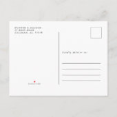 写真の保存日付 インビテーションポストカード (裏面)