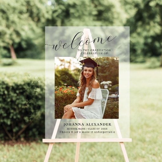 写真の個人用設定の卒業 | 卒業歓迎 アクリルサイン