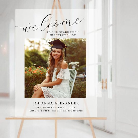 写真の個人用設定の卒業 | 卒業歓迎 アクリルサイン