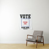 写真の個人用設定の名前の投票 タペストリー (インサイチュ)