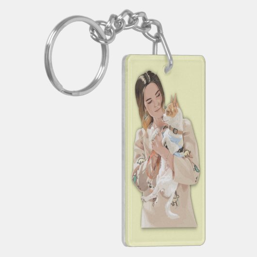 写真の個人用設定の追加 キーホルダー (正面左)