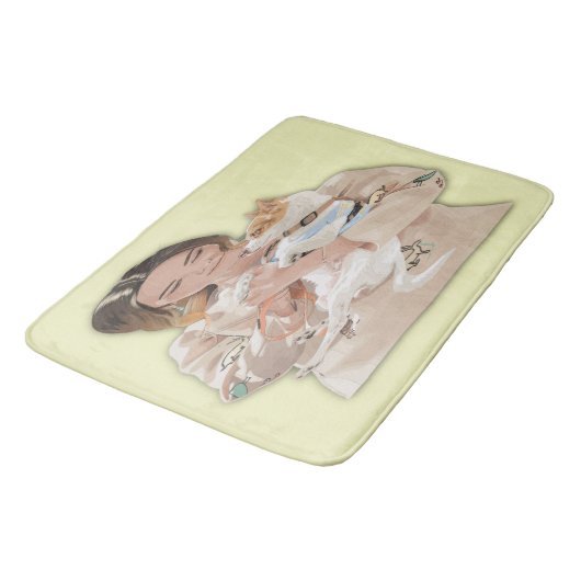 写真の個人用設定の追加 バスマット (アングル)