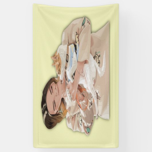 写真の個人用設定の追加 横断幕 (縦)