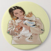 写真の個人用設定の追加 缶バッジ (正面)