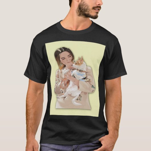 写真の個人用設定の追加 Tシャツ (正面)