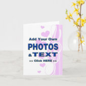 写真の個人用設定文字追加カスタマイズ画像作成 カード (黄色い花)