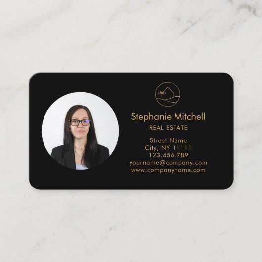 写真の入実在力写真不動産仲介業者Palm 名刺 (正面)