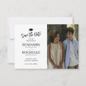 写真の共同卒業の日付カードを保存 セーブザデート (正面)