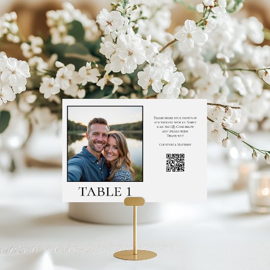 写真の共有QRコード テーブルナンバー