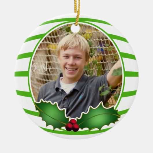 写真の円のオーナメント セラミックオーナメント (正面)