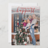 写真の写真 – セル素晴らし写真の休日の希望 招待状 (正面)