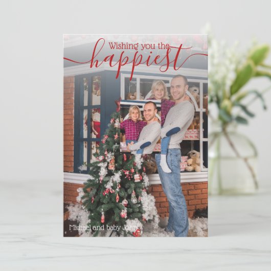 写真の写真 – セル素晴らし写真の休日の希望 招待状 (スタンド正面)