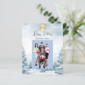 写真の冬の風景ビジネスのクリスマスカード (スタンド正面)