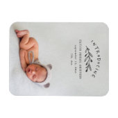 写真の分娩発表のご紹介 マグネット (横)