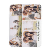 写真の初めてのクリスマスとミセスとしての私たち マグネット (縦)