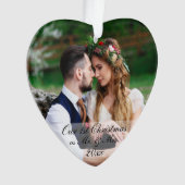 写真の初めてのクリスマス オーナメント (正面)