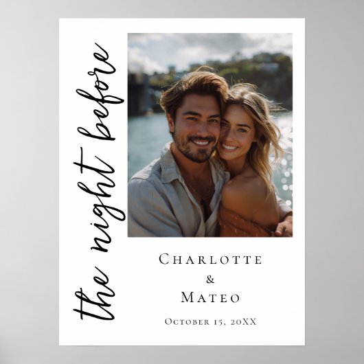 写真の前の夜モダンは歓迎 ポスター (正面)