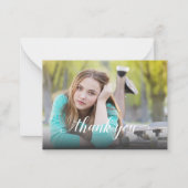 写真の卒業ありがとう小 ノートカード (正面)