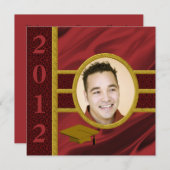 写真の卒業のパーティの招待状 招待状 (正面/裏面)