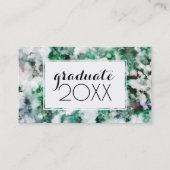 写真の卒業の|大理石模様をつけられた水晶質 コーリングカード (裏面)