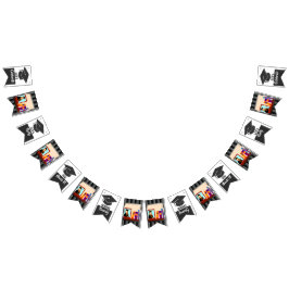 写真の卒業パーティーのグラ祝ードの追加 バンティングフラッグ