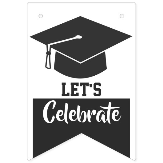 写真の卒業パーティーのグラ祝ードの追加 バンティングフラッグ (第1の旗)