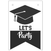 写真の卒業パーティーのグラ祝ードの追加 バンティングフラッグ (第3の旗)