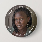 写真の卒業ボタン 缶バッジ (正面)