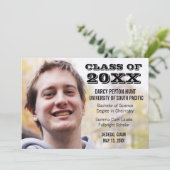 写真の卒業モダン発表 案内状 (スタンド正面)